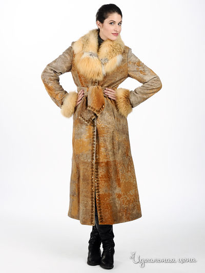 Дубленка Sandro Ferrone&Suprem, цвет цвет коричневый