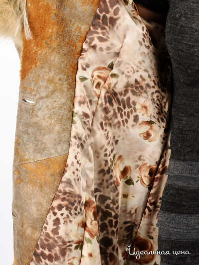 Дубленка Sandro Ferrone&amp;Suprem женская, цвет коричневый