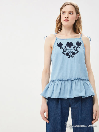 Топ Baon, цвет голубой-синий