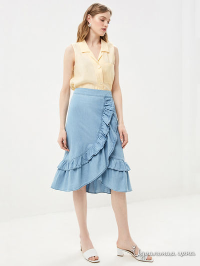 Юбка Baon, цвет голубой-синий