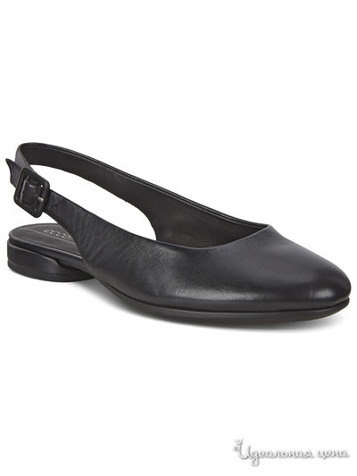 Балетки Ecco, цвет черный