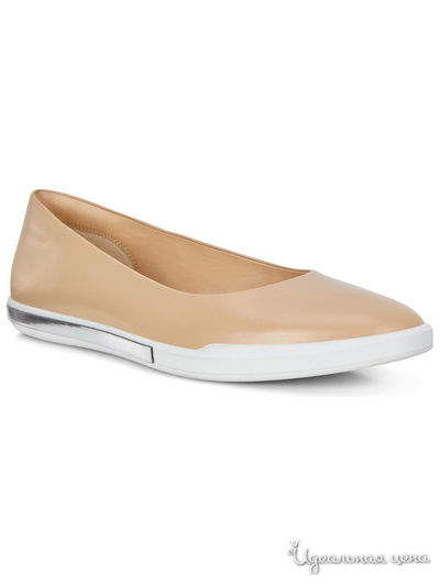 Балетки Ecco, цвет бежевый