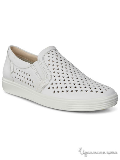 Слипоны Ecco, цвет белый