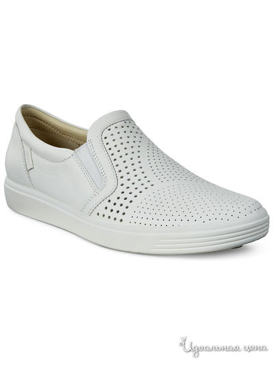 Слипоны Ecco, цвет белый