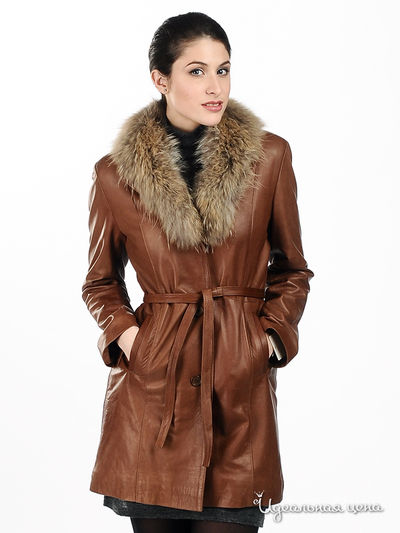 пальто Sandro Ferrone&Suprem, цвет цвет коричневый