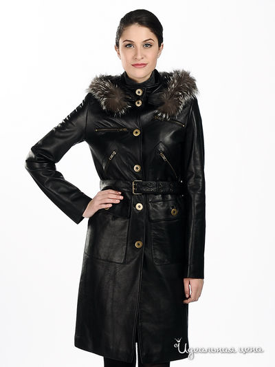 Пальто Sandro Ferrone&Suprem, цвет цвет темно-коричневый