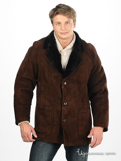 Дубленка Sandro Ferrone&Suprem, цвет цвет темно-коричневый