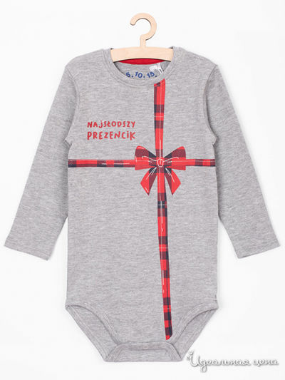 Боди 5.10.15, цвет серо-красный