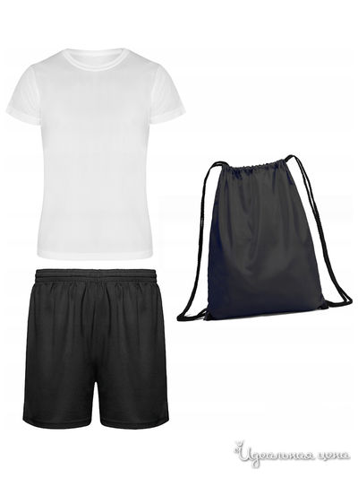 Комплект: футболка, шорты Gulliver, цвет белый, черный
