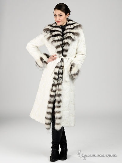 пальто Sandro Ferrone&Suprem, цвет цвет белый