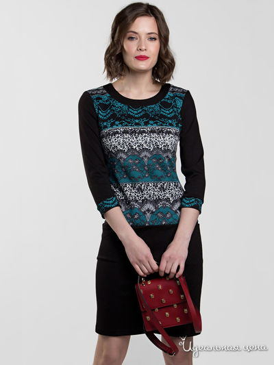 Платье MariKo, цвет черный, бирюзовый