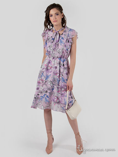 Платье MariKo, цвет розовый, синий