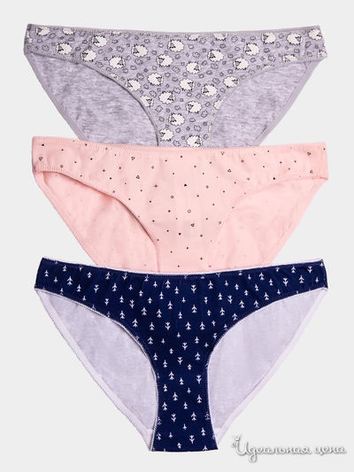 Трусы Vis-a-vis, цвет PINK/D.BLUE/M.L.GREY