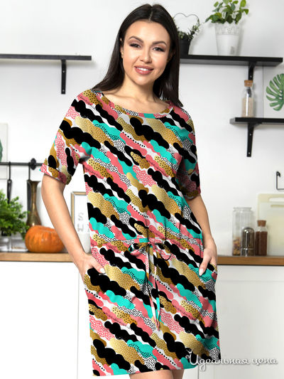 Платье Vis-a-vis, цвет кораллово-мятный