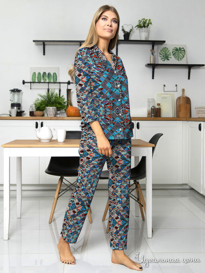 Комплект: футболка, брюки Vis-a-vis, цвет мультиколор