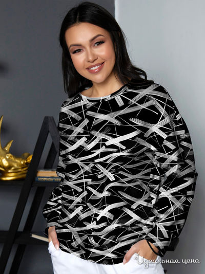 Толстовка Vis-a-vis, цвет черно-белый