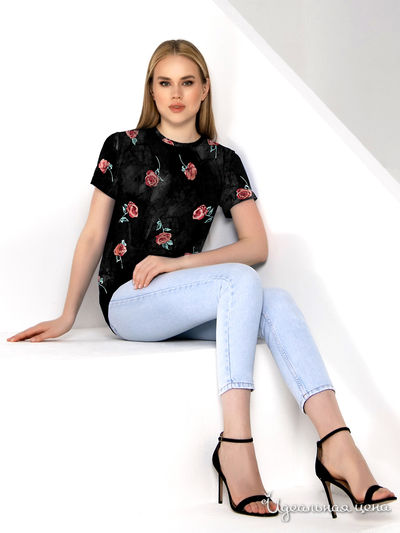 Футболка Vis-a-vis, цвет красно-черный