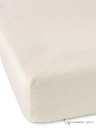 Комплект: простыня на резинке 180x200+30 см, наволочки 50/70 см - 2 шт. NDS Fitted Garsaf, цвет кремовый