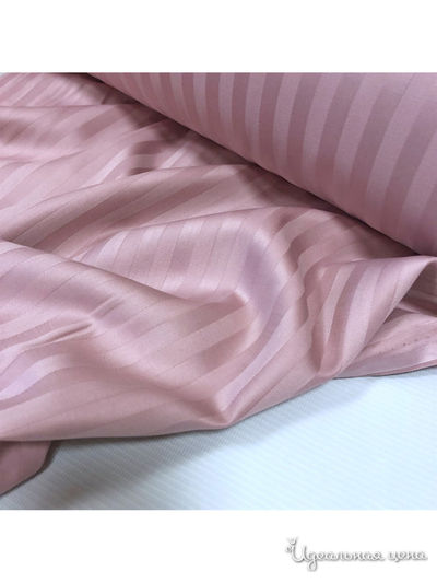 Комплект: простыня на резинке 180x200+30 см, наволочки 50/70 см - 2 шт. HOME PLUS, цвет пудра