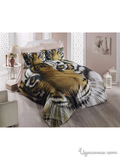 Комплект постельного белья, евро VICTORIA, цвет мультиколор