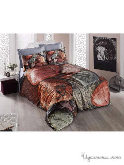 Комплект постельного белья, евро VICTORIA, цвет мультиколор