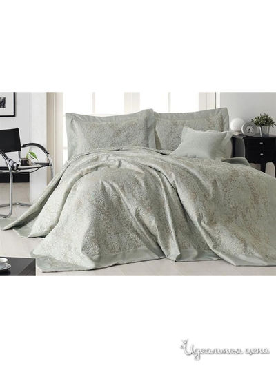 Комплект: покрывало с наволочками, 240x260 см ISSIHOME COLLECTION, цвет темно-сиреневый