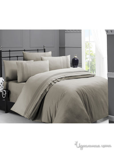 Комплект постельного белья, 2-спальный FIRST CHOICE, цвет бежевый