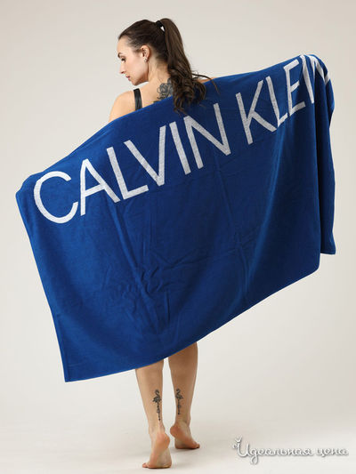 Полотенце махровое Calvin Klein, цвет синий
