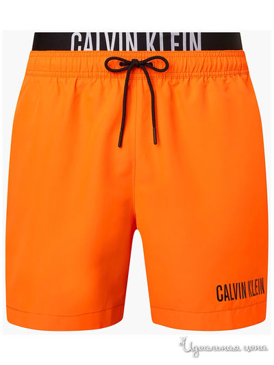 Шорты Calvin Klein, цвет оранжевый