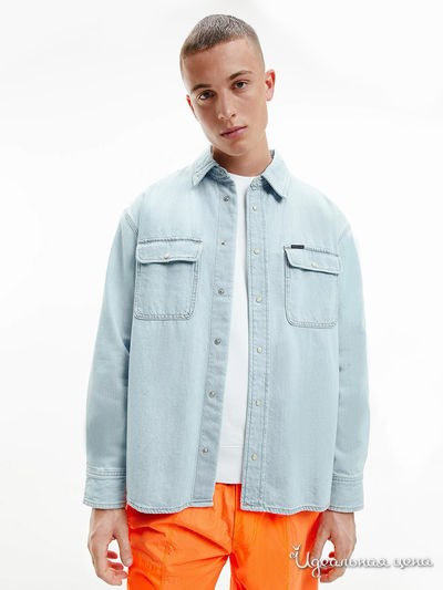 Сорочка Calvin Klein, цвет голубой