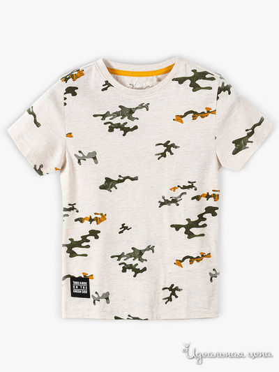 Футболка 5.10.15, цвет бежевый меланж