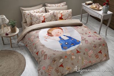 Комплект Евро постельного белья GAPCHINSKA, цвет кофе