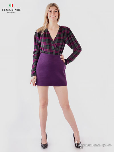 Юбка Elmas Phil, цвет фиолетовый