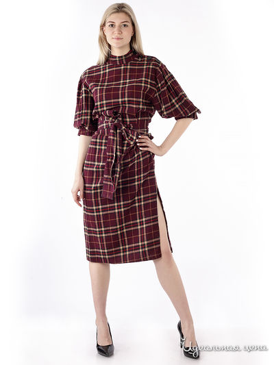 Платье Elmas Phil, цвет бордовое