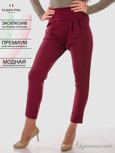 Брюки Elmas Phil, цвет бордовый