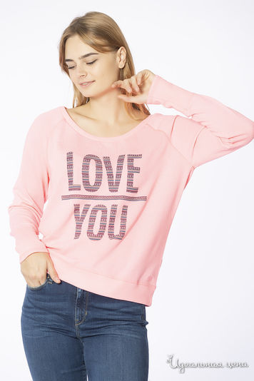 Свитшот Tom Tailor, цвет розовый