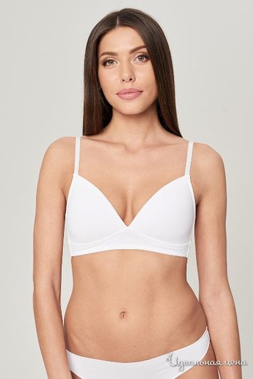 Бюстгальтер с формованной чашкой Sensera, цвет белый