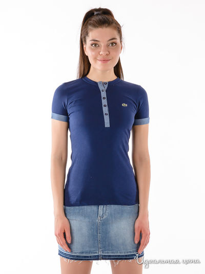 Поло Lacoste, цвет Синий