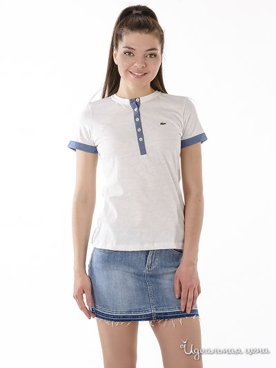 Поло Lacoste, цвет Белый