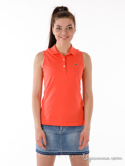 Поло Lacoste, цвет Оранжевый