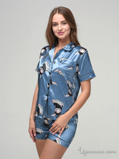Костюм домашний Sweet Home, цвет голубой