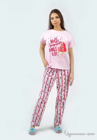 Комплект домашней одежды TRIKOTEL, цвет розовый