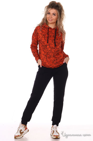 Комплект домашней одежды TRIKOTEL, цвет оранжевый/черный