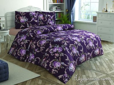 Комплект постельного белья TAC, цвет бордовый