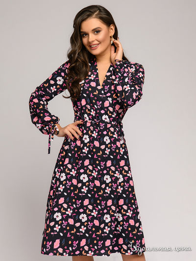  D&M by 1001DRESS, цвет черный (цветочный принт)