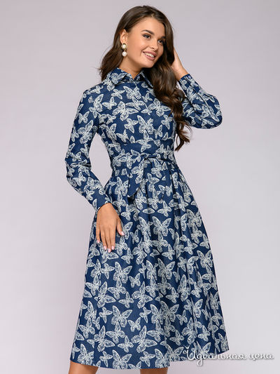  D&M by 1001DRESS, цвет синий (принт)