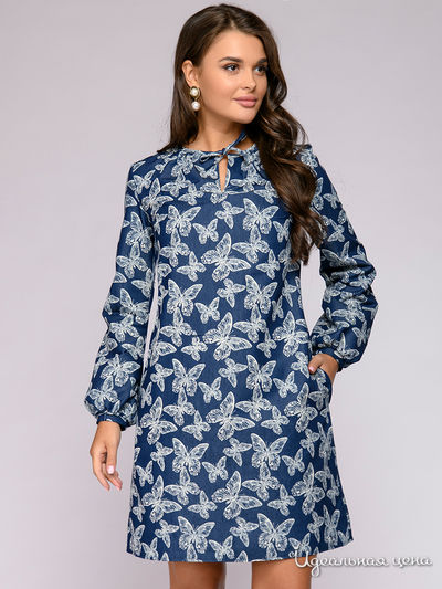  D&M by 1001DRESS, цвет синий (принт)
