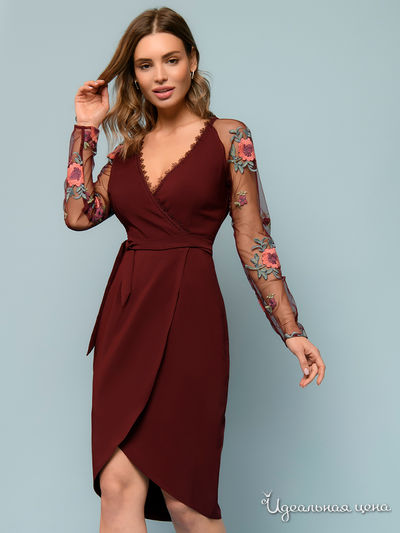  D&M by 1001DRESS, цвет бордовый