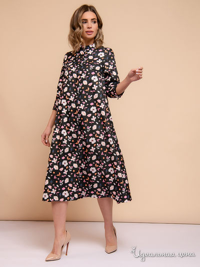  D&M by 1001DRESS, цвет черный (цветочный принт)