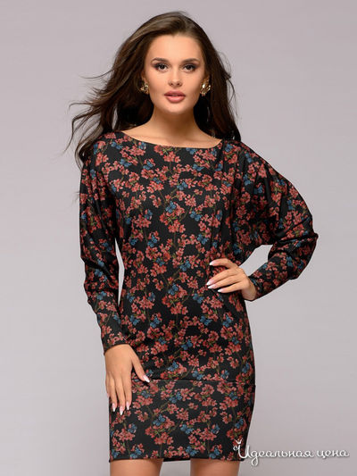  D&M by 1001DRESS, цвет черный (цветочный принт)